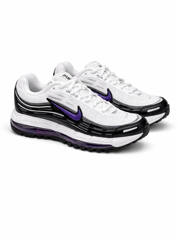 Nike Air Max 97 “White Mesh & 3D Purple Swoosh"