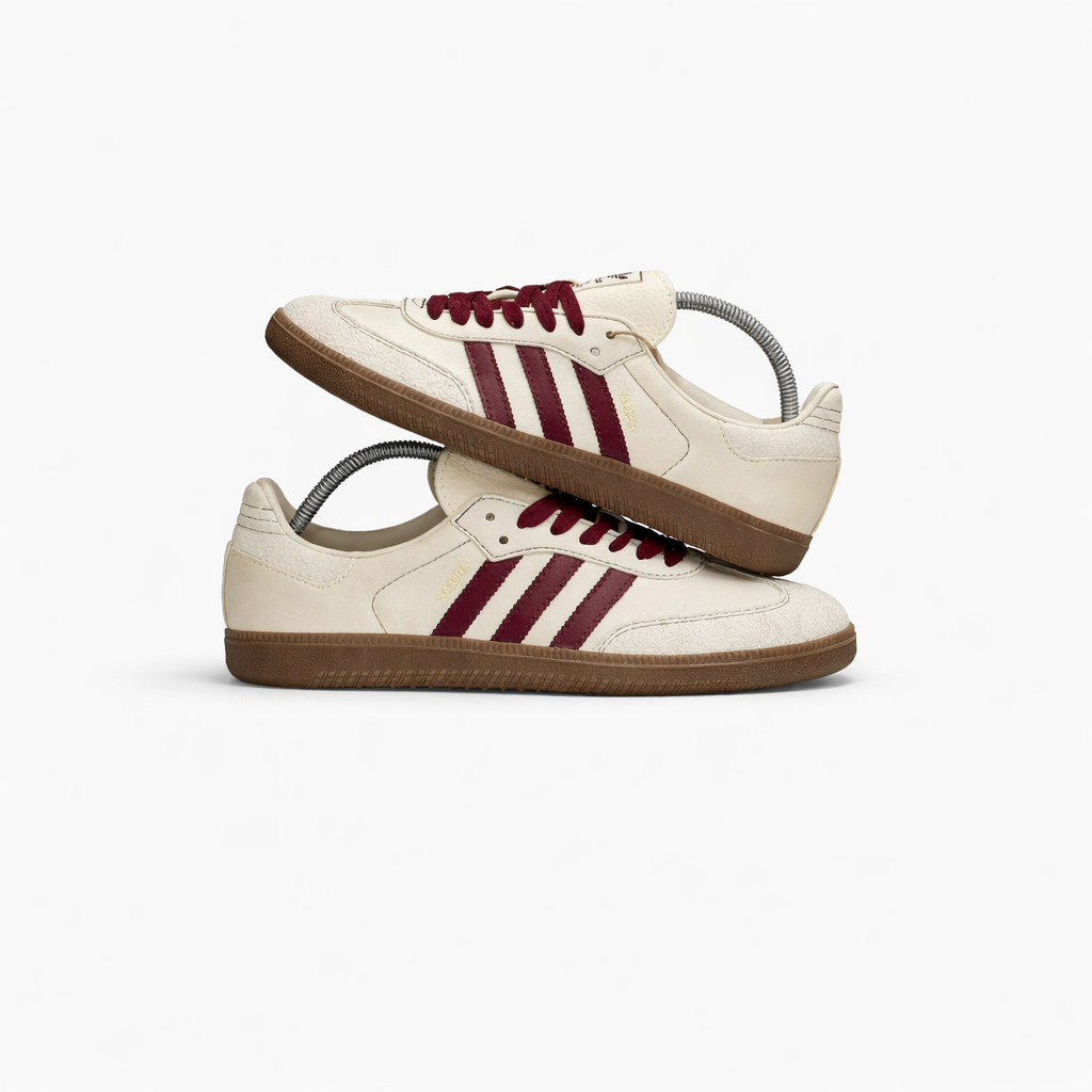 Adidas Samba Original “Off-White / Burgundy” - Image 2