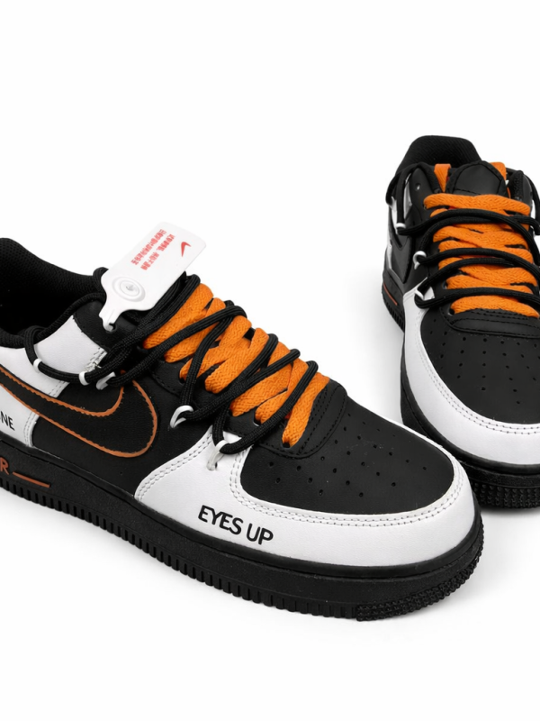 Nike Air Force 1 "Black / White / Orange"