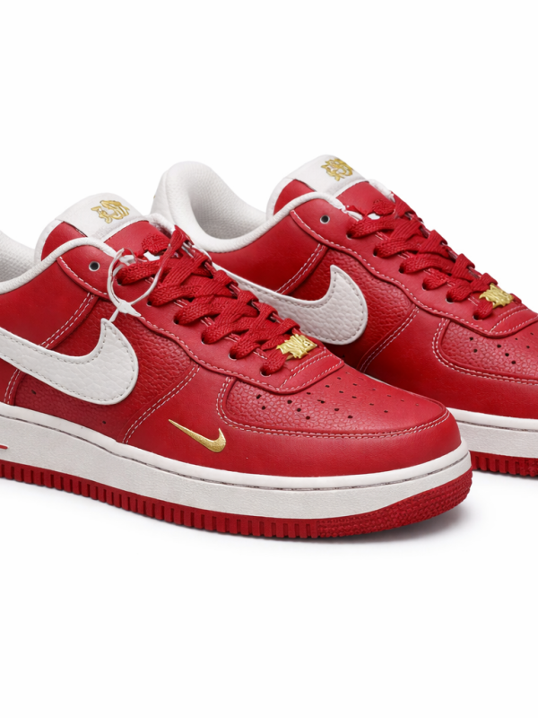 Nike Air Force 1 Low “Red / White / Gold”
