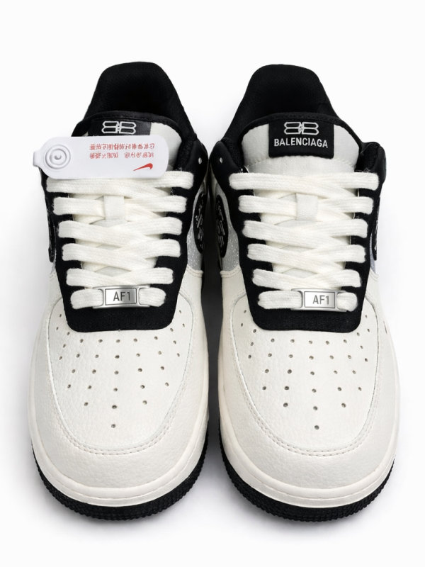 Nike Air Force 1 Low Custom "Balenciaga Black and white"