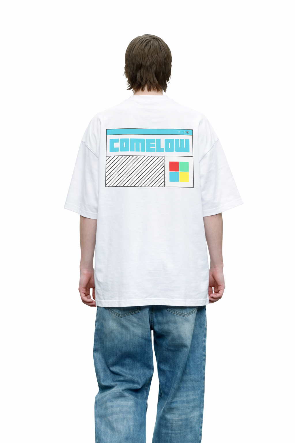COMELOW PANEL LOGO T-SHIRT “WHITE”