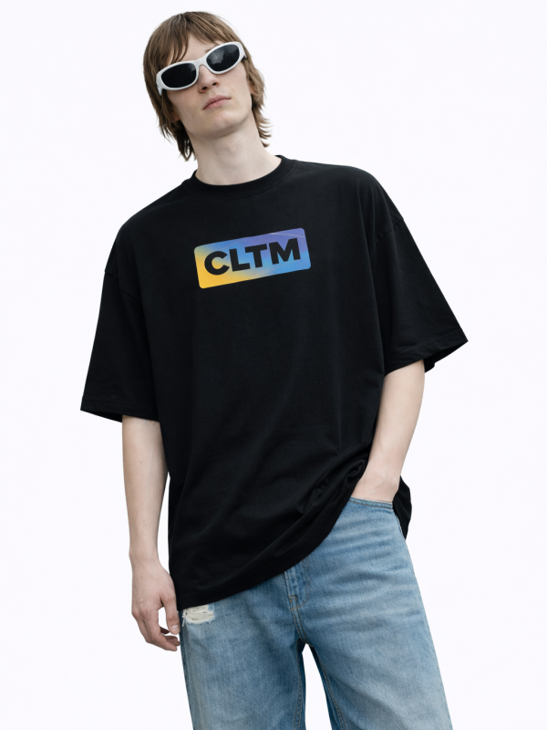 CLTM GRADIENT LOGO TEE “BLACK”
